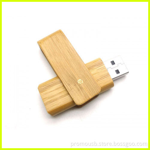 Rotating disk usb bamboo personalized bamboo carving
